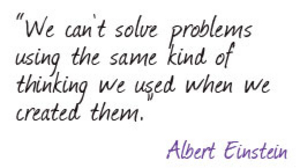 Einstein om problemløsning...